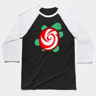 Peppermint Turtle Baseball T-Shirt